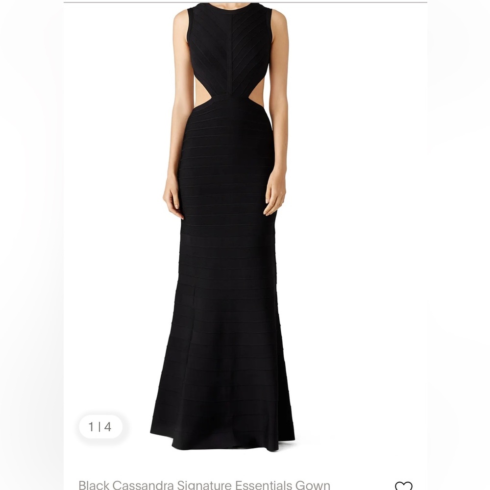 Herve Leger Elegant Black Maxi Skirt